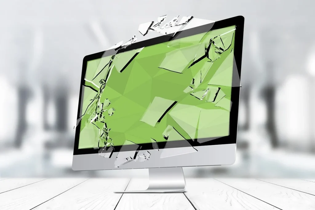 Broken Website Computer Error