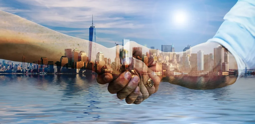 Business Growth Handshake