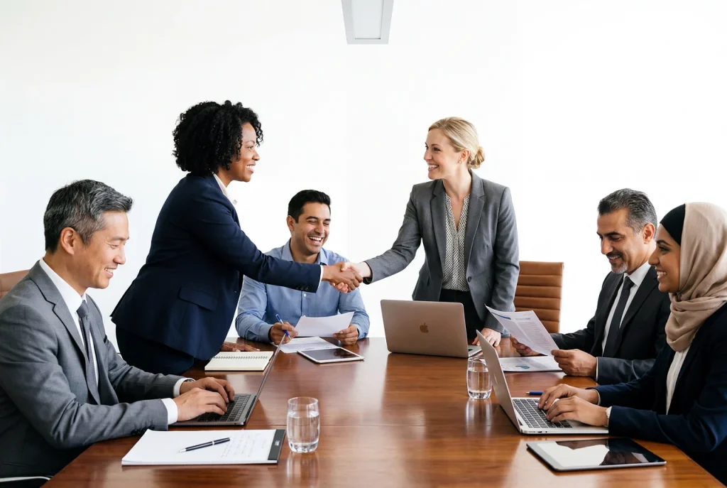 Business Meeting Handshake