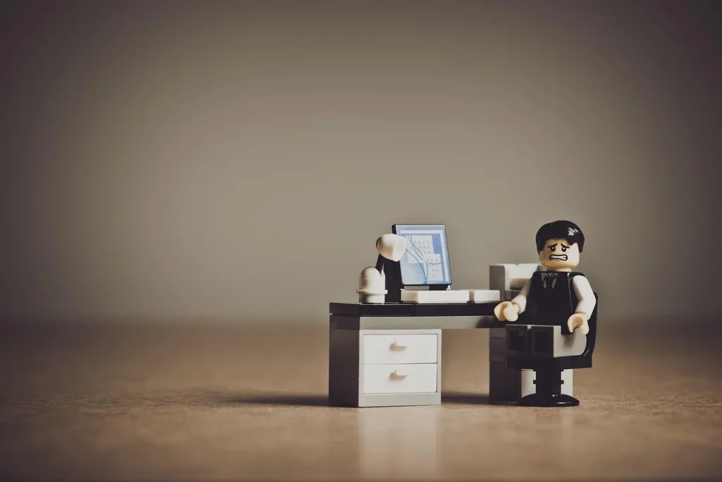 Frustrated Businessman Broken Computer