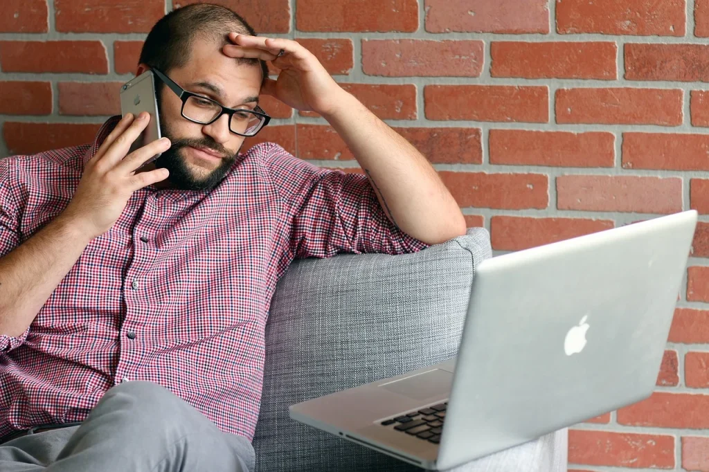 Frustrated Businessman Laptop
