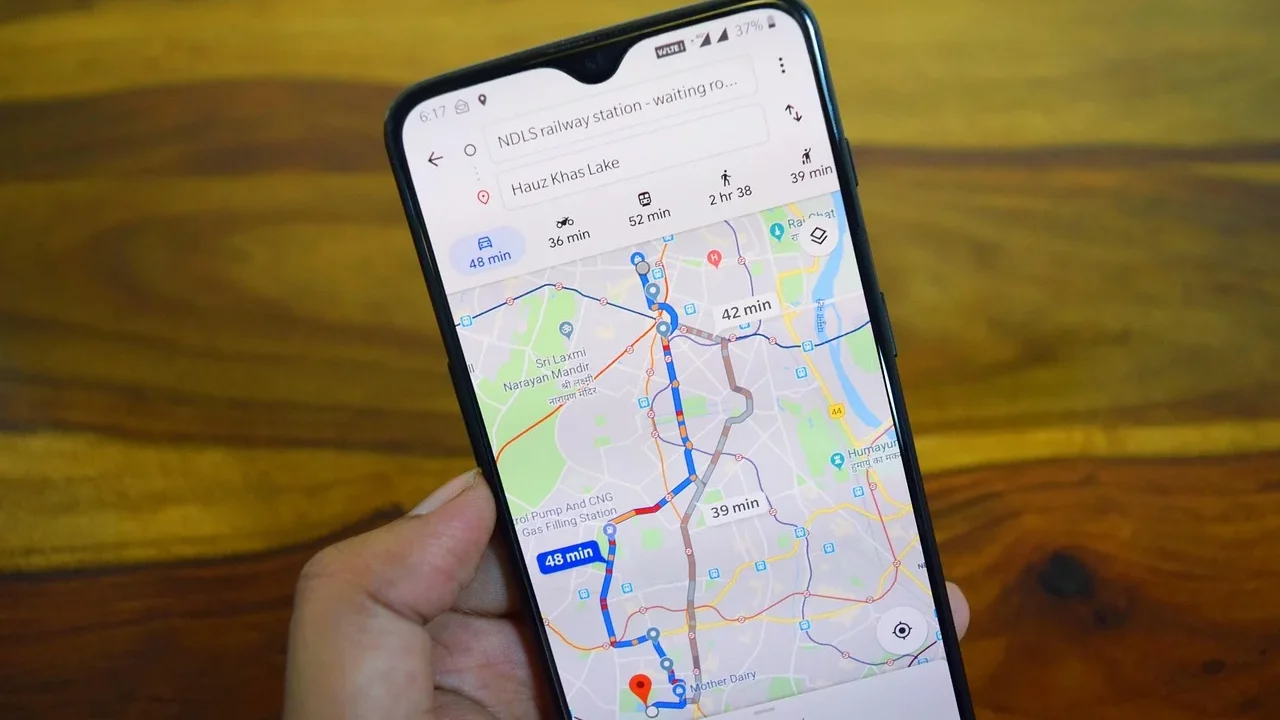 Google Maps Smartphone Navigation