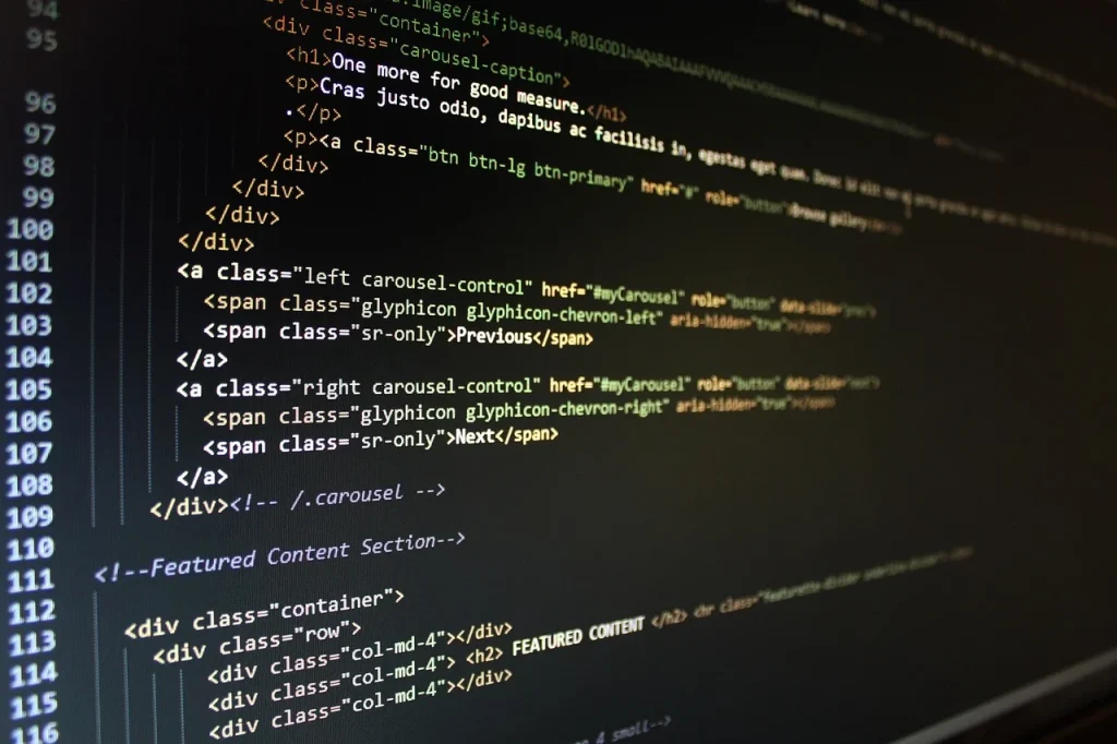 Laptop Coding Website Design