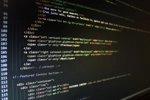 Laptop Coding Website Design