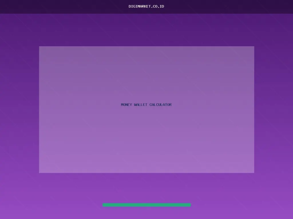 Money Wallet Calculator