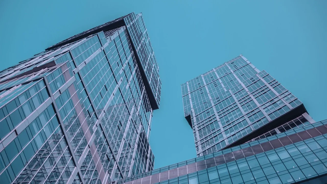 Office Building Busy Street