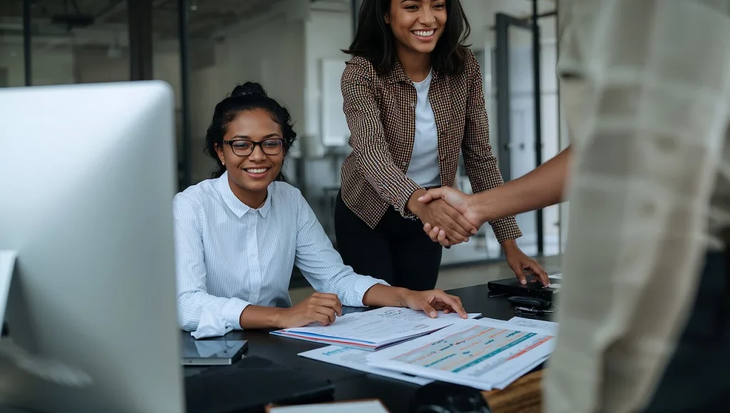 Professional Office Teamwork