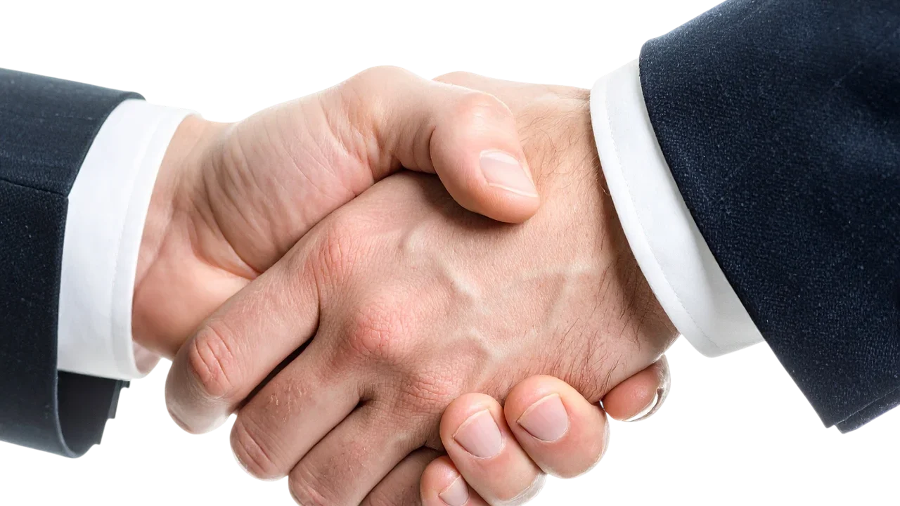 Team Work Handshake