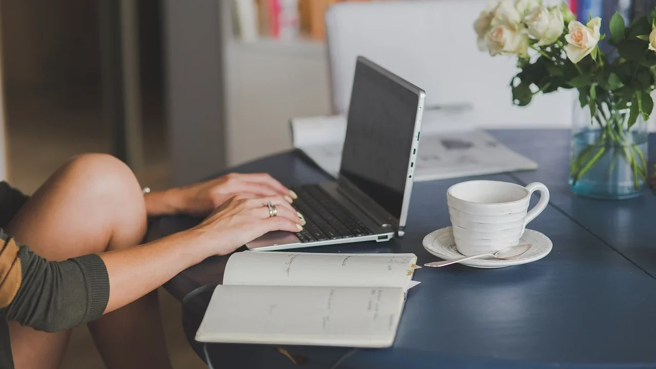 Travel Blogger Writing Desk