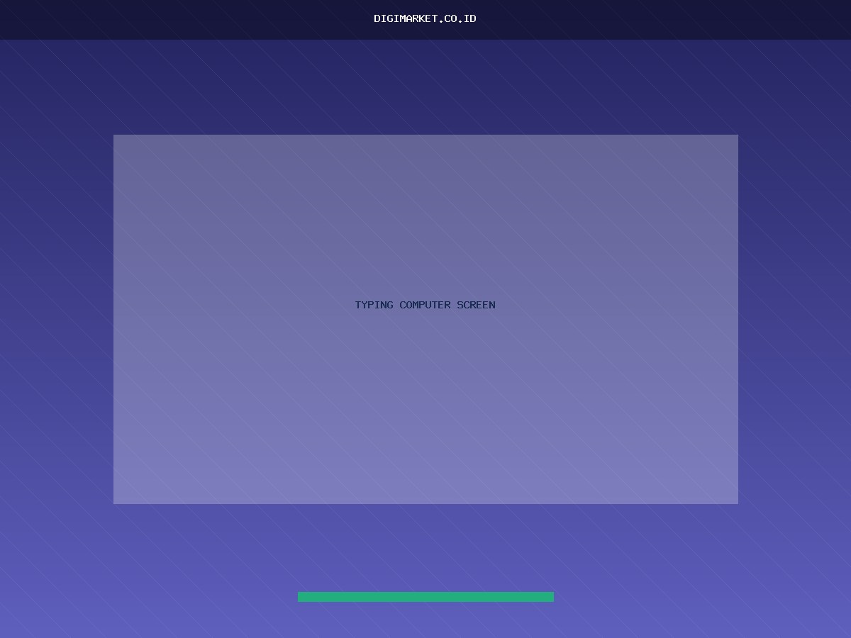 Typing Computer Screen