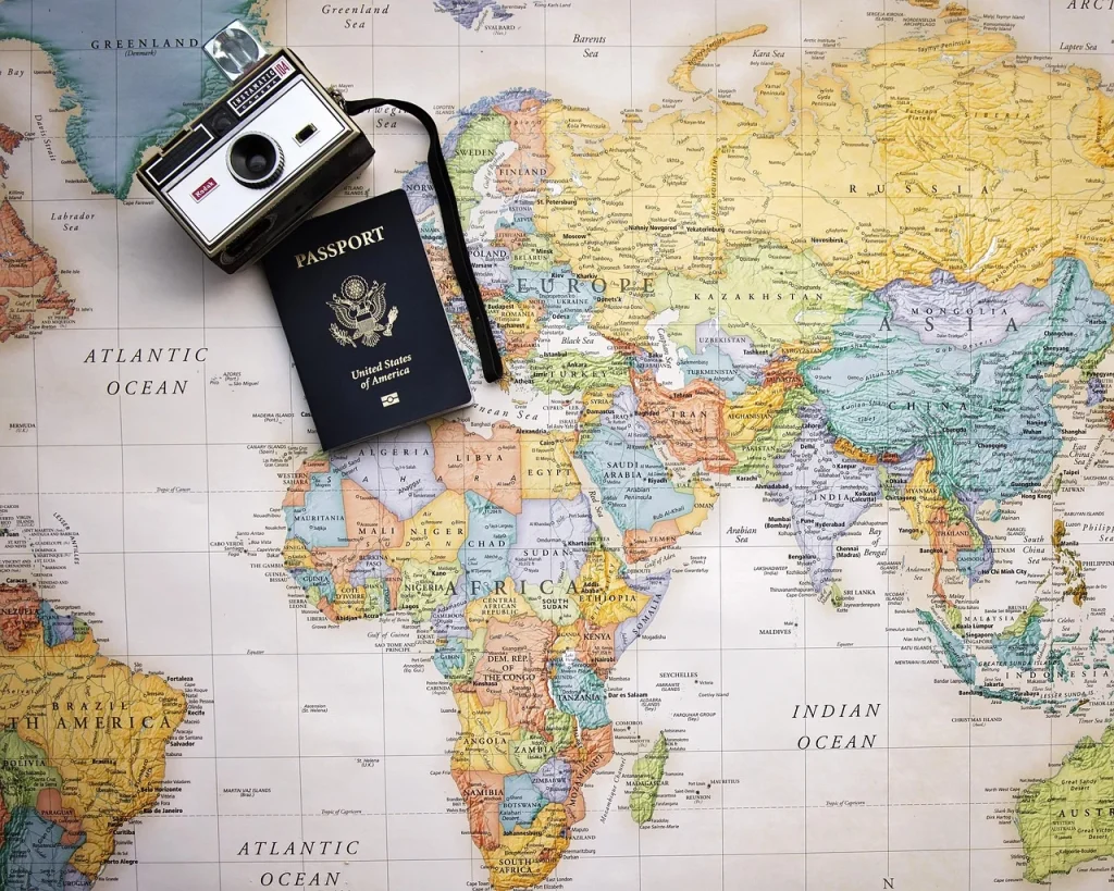 World Map Connections
