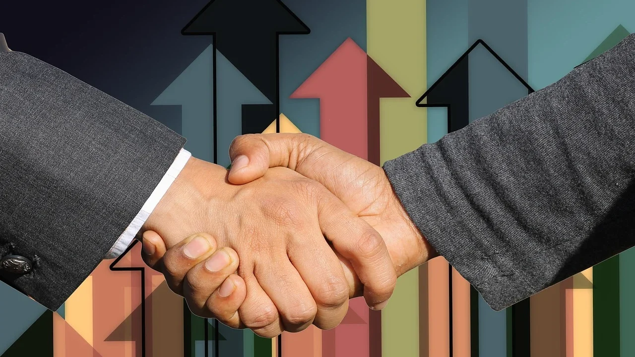 Business Growth Handshake