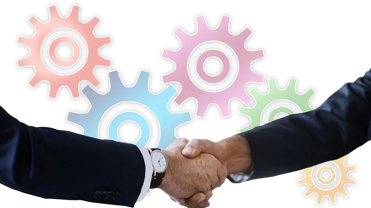 Business Handshake Office