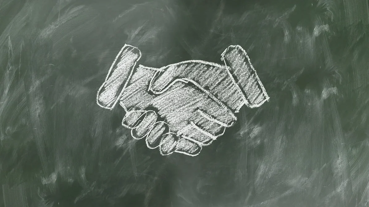 Digital Marketing Team Handshake