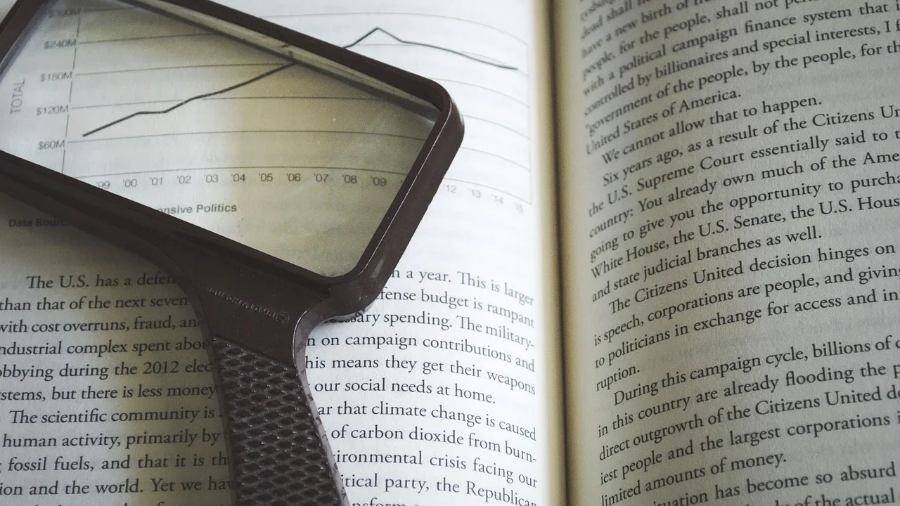 Keyword Research Data Analysis Magnifying Glass