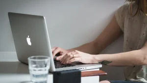 Keyword Research Magnifying Glass Laptop Screen