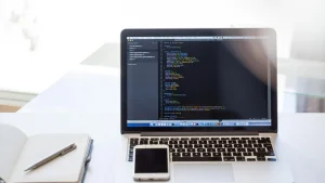 Laptop Screen Landing Page Design