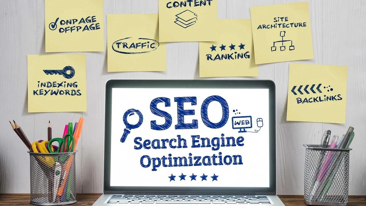 Laptop Search Engine Digital Marketing Map