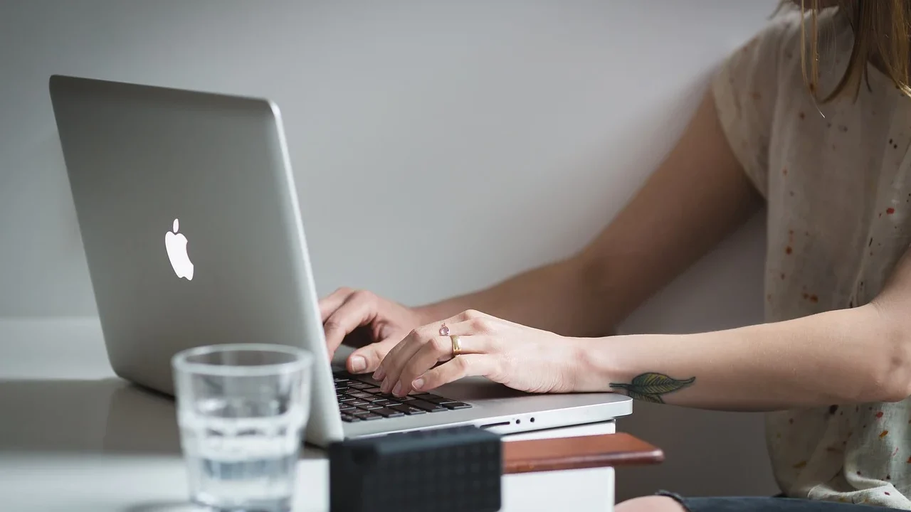 Laptop Typing Digital Marketing