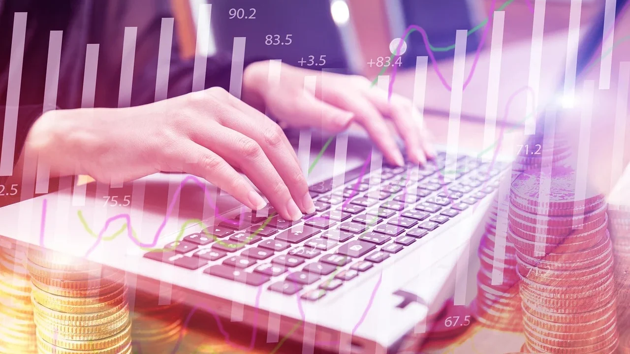 Office Worker Laptop Typing