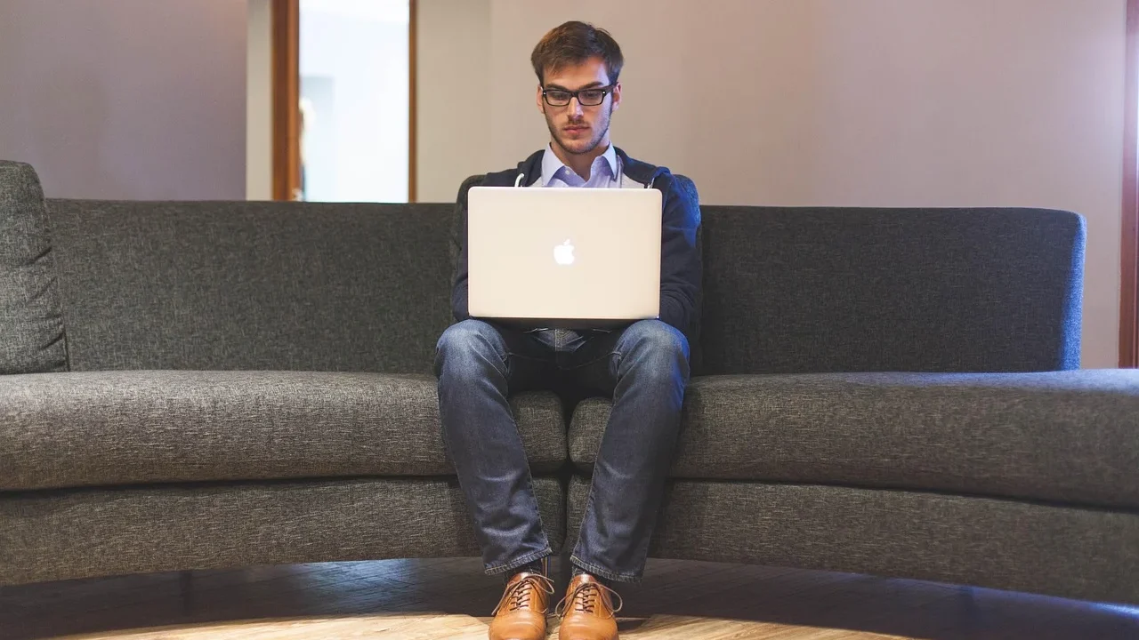 Old Computer Frustrated Businessman