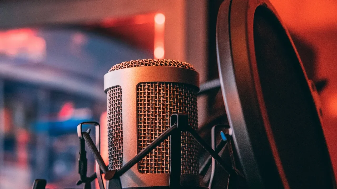 Podcast Microphone Recording Studio