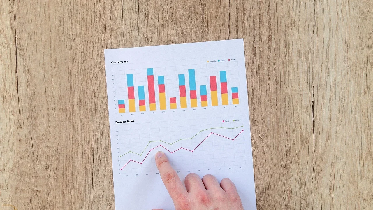 Seo Strategy Data Chart Magnifying Glass