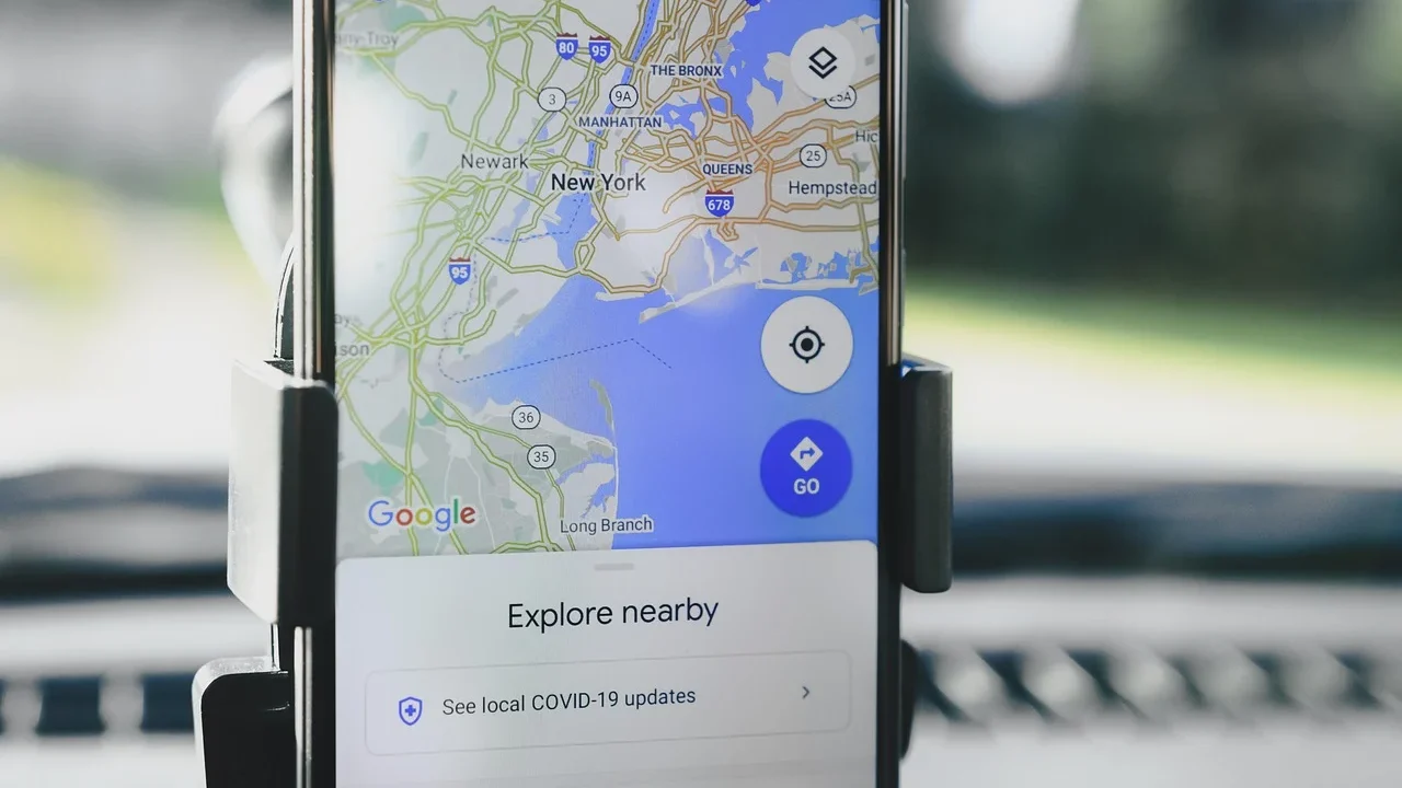 Smartphone Map City Street