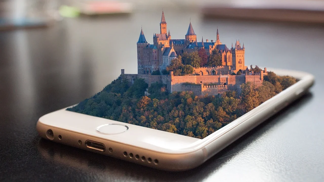 Smartphone User Watching Video