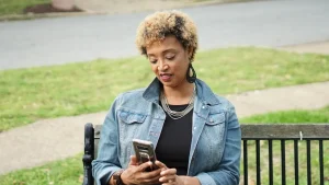 Typing Phone Business Chat