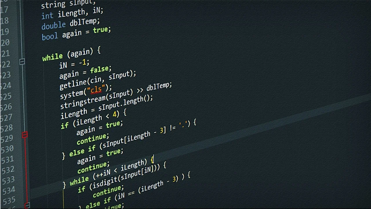 Website Structure Computer Code