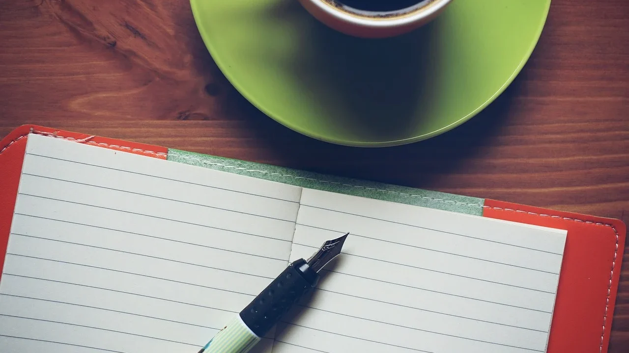Writing Coffee Cup