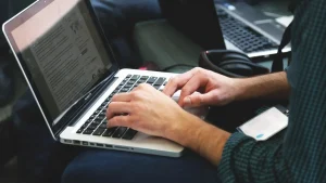 Writing Laptop Typing