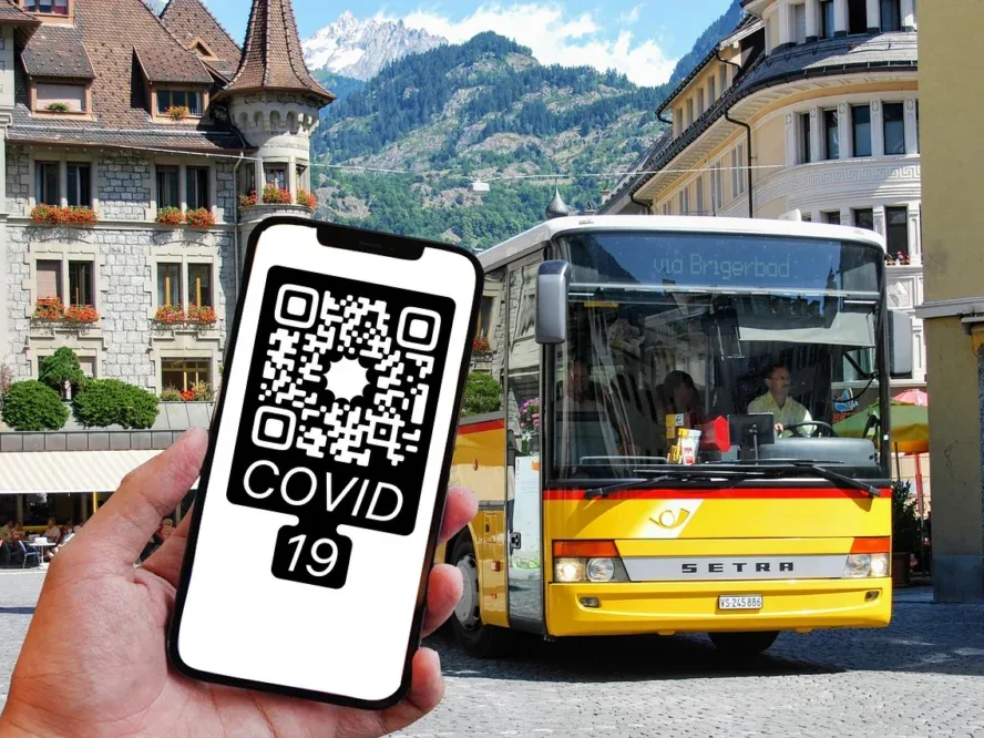 QR Code On Brochure Smartphone Scanning Digital Marketing Strategy