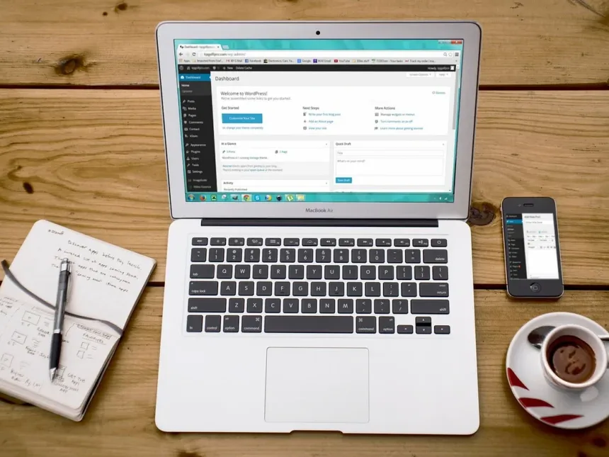 Website Design Landing Page Laptop