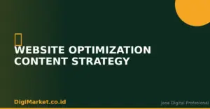 Website Optimization Content Strategy