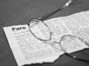 Contract Paper Reading Glasses Legal Terms